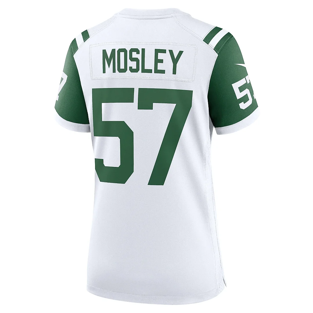 Zennovawear Women's New York Jets C.J. Mosley White Classic Alternate Game Jersey