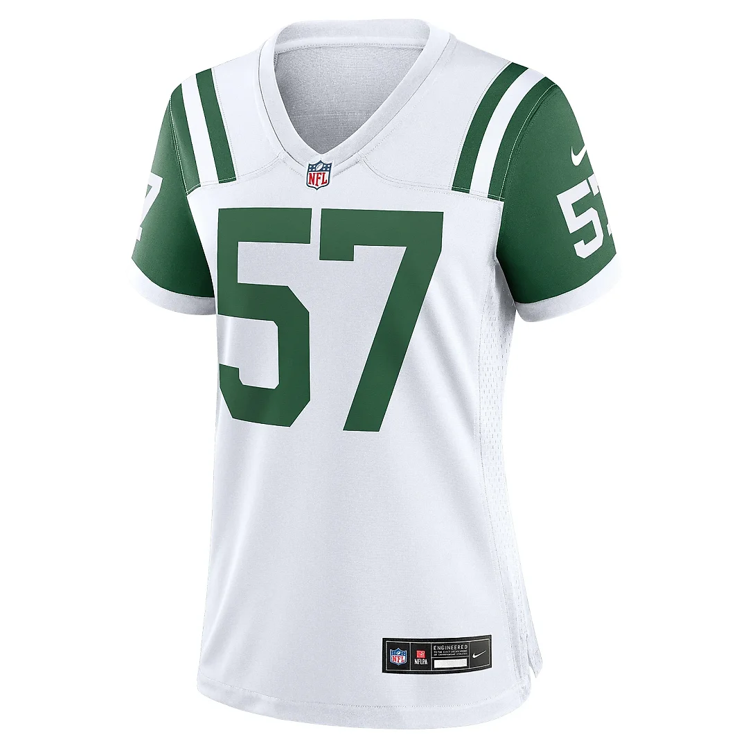 Zennovawear Women's New York Jets C.J. Mosley White Classic Alternate Game Jersey