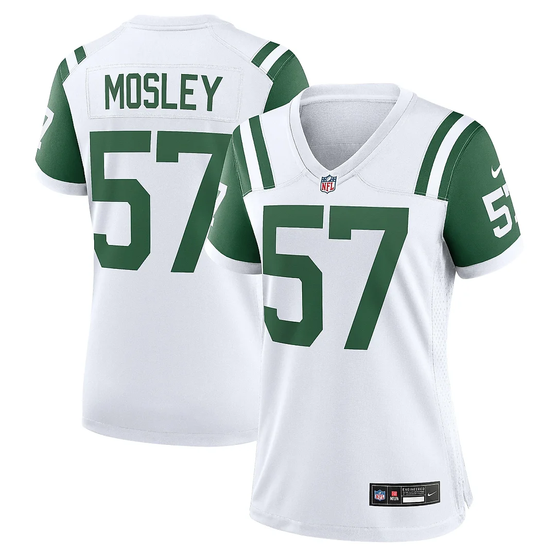 Zennovawear Women's New York Jets C.J. Mosley White Classic Alternate Game Jersey