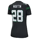 Zennovawear Women's New York Jets Curtis Martin Black Retired Player Jersey