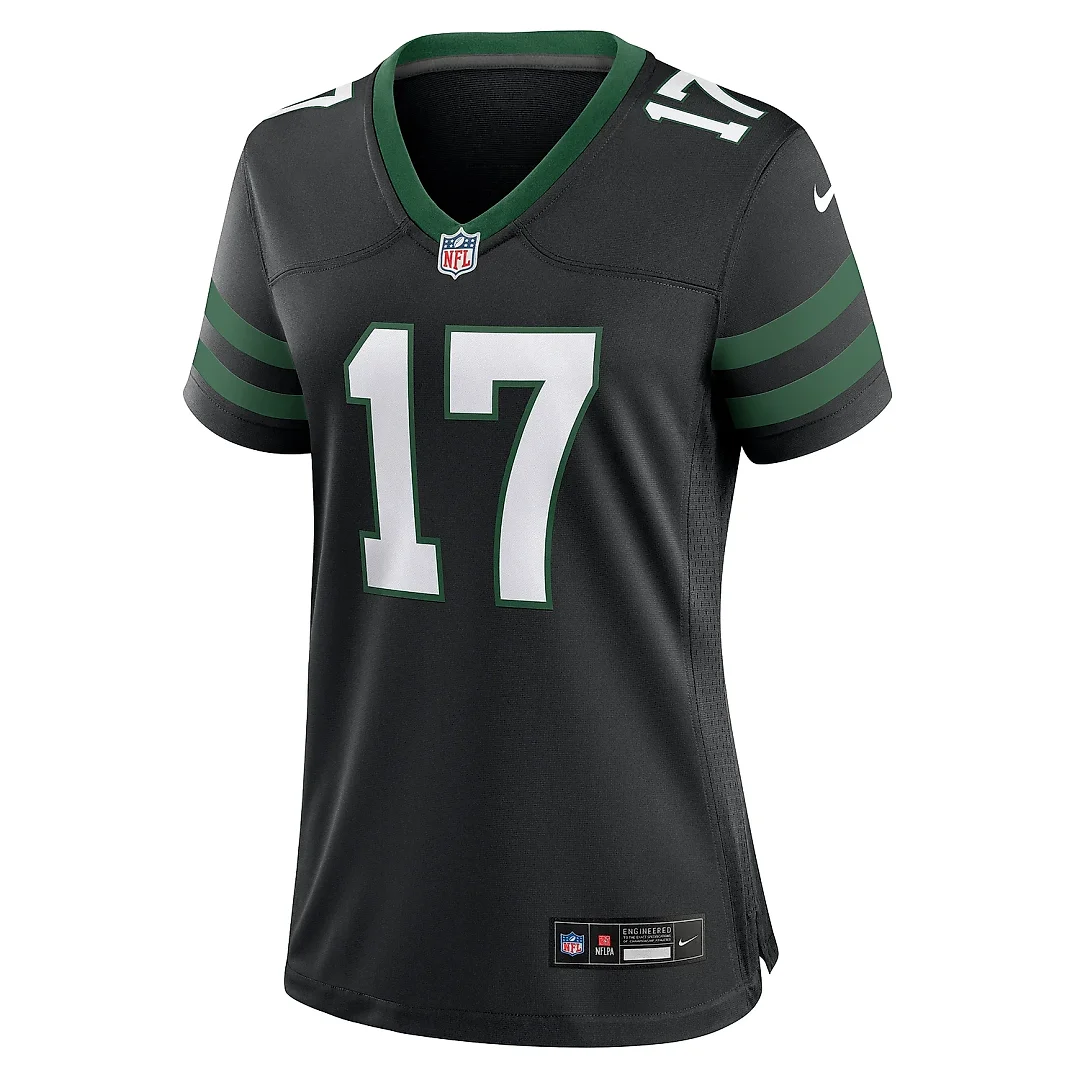 Zennovawear Women's New York Jets Davante Adams Legacy Black Alternate Game Jersey