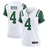 Zennovawear Women's New York Jets D.J. Reed White Classic Alternate Player Game Jersey