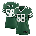 Zennovawear Women's New York Jets Eric Watts Legacy Green Team Game Jersey