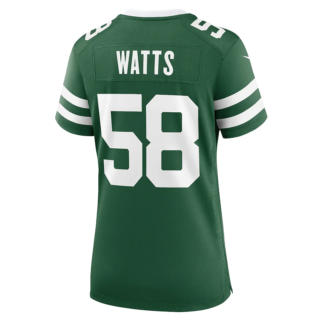 Zennovawear Women's New York Jets Eric Watts Legacy Green Team Game Jersey