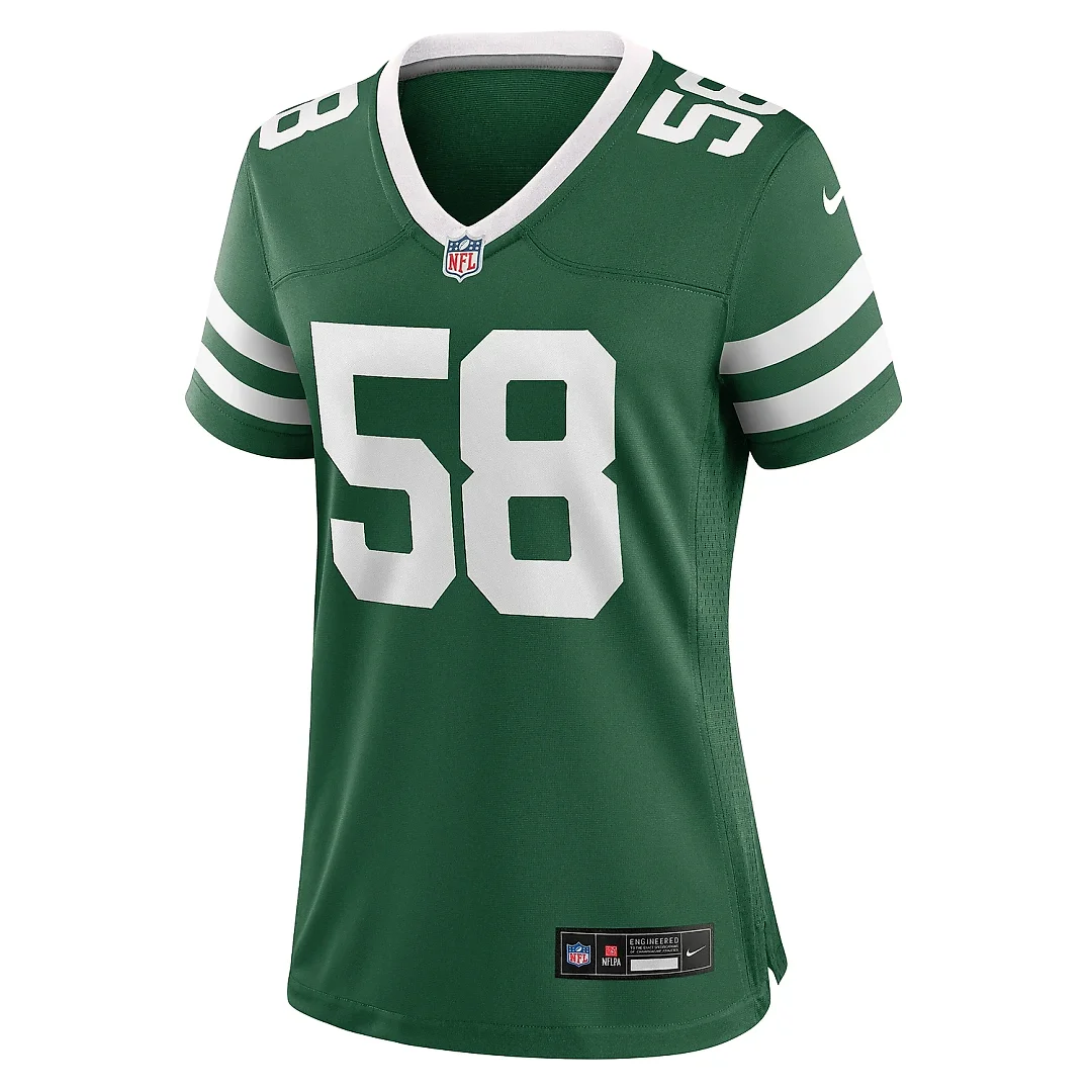 Zennovawear Women's New York Jets Eric Watts Legacy Green Team Game Jersey