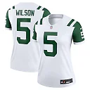 Zennovawear Women's New York Jets Garrett Wilson Classic Alternate White Alternate Legend Player Performance Top