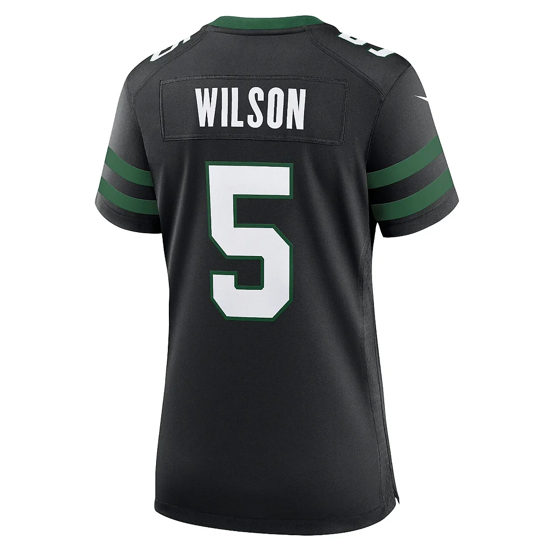 Zennovawear Women's New York Jets Garrett Wilson Legacy Black Alternate Game Jersey