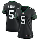 Zennovawear Women's New York Jets Garrett Wilson Legacy Black Alternate Game Jersey