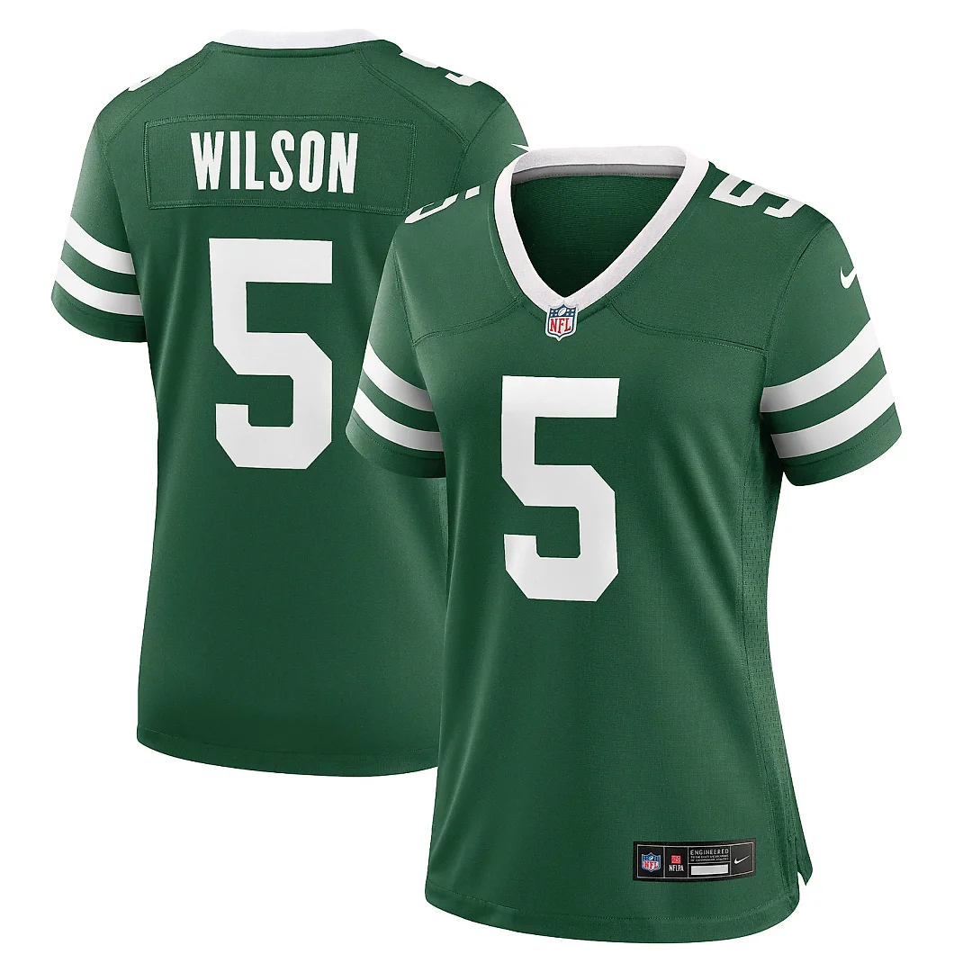Zennovawear Women's New York Jets Garrett Wilson Legacy Green Game Jersey
