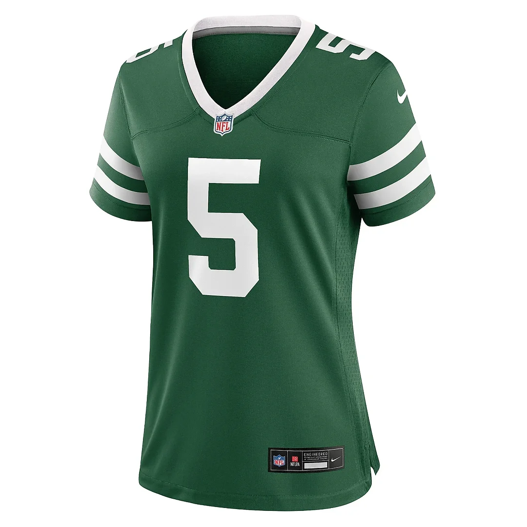 Zennovawear Women's New York Jets Garrett Wilson Legacy Green Game Jersey