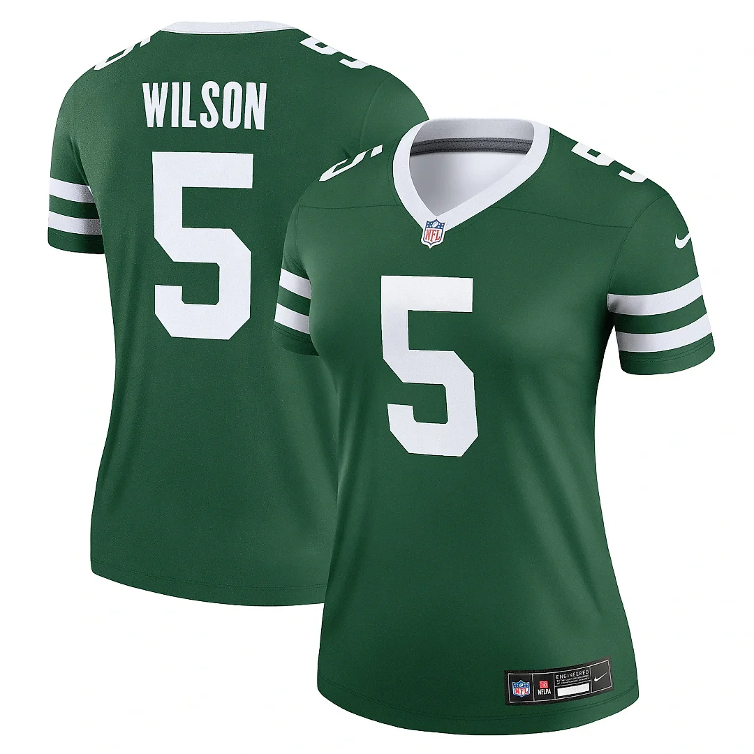 Zennovawear Women's New York Jets Garrett Wilson Legacy Green Legend Player Performance Top