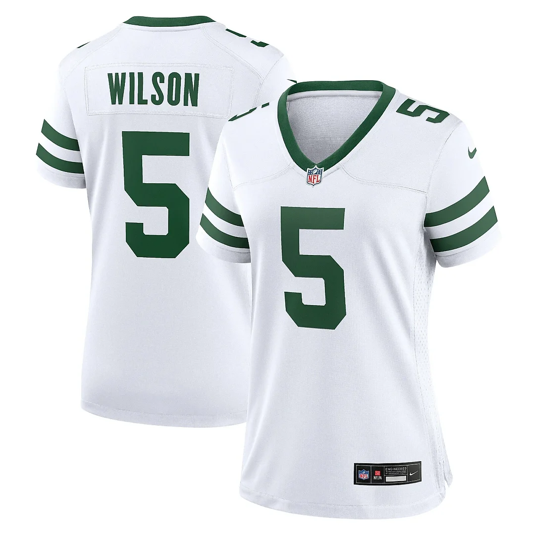 Zennovawear Women's New York Jets Garrett Wilson Legacy White Game Jersey
