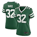 Zennovawear Women's New York Jets Isaiah Davis Legacy Green Team Game Jersey