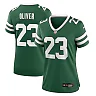 Zennovawear Women's New York Jets Isaiah Oliver Legacy Green Team Game Jersey