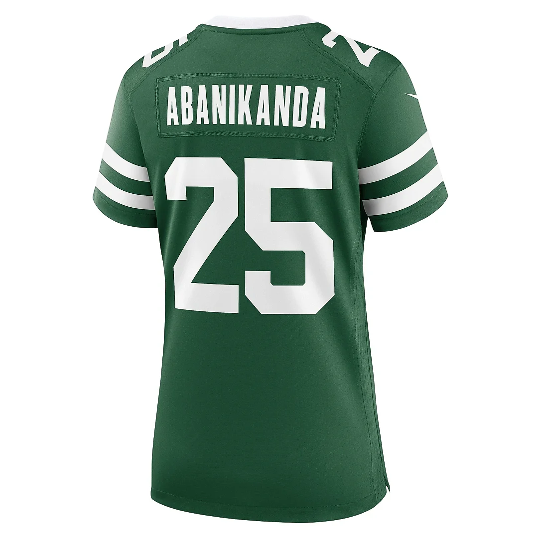 Zennovawear Women's New York Jets Israel Abanikanda Legacy Green Team Game Jersey