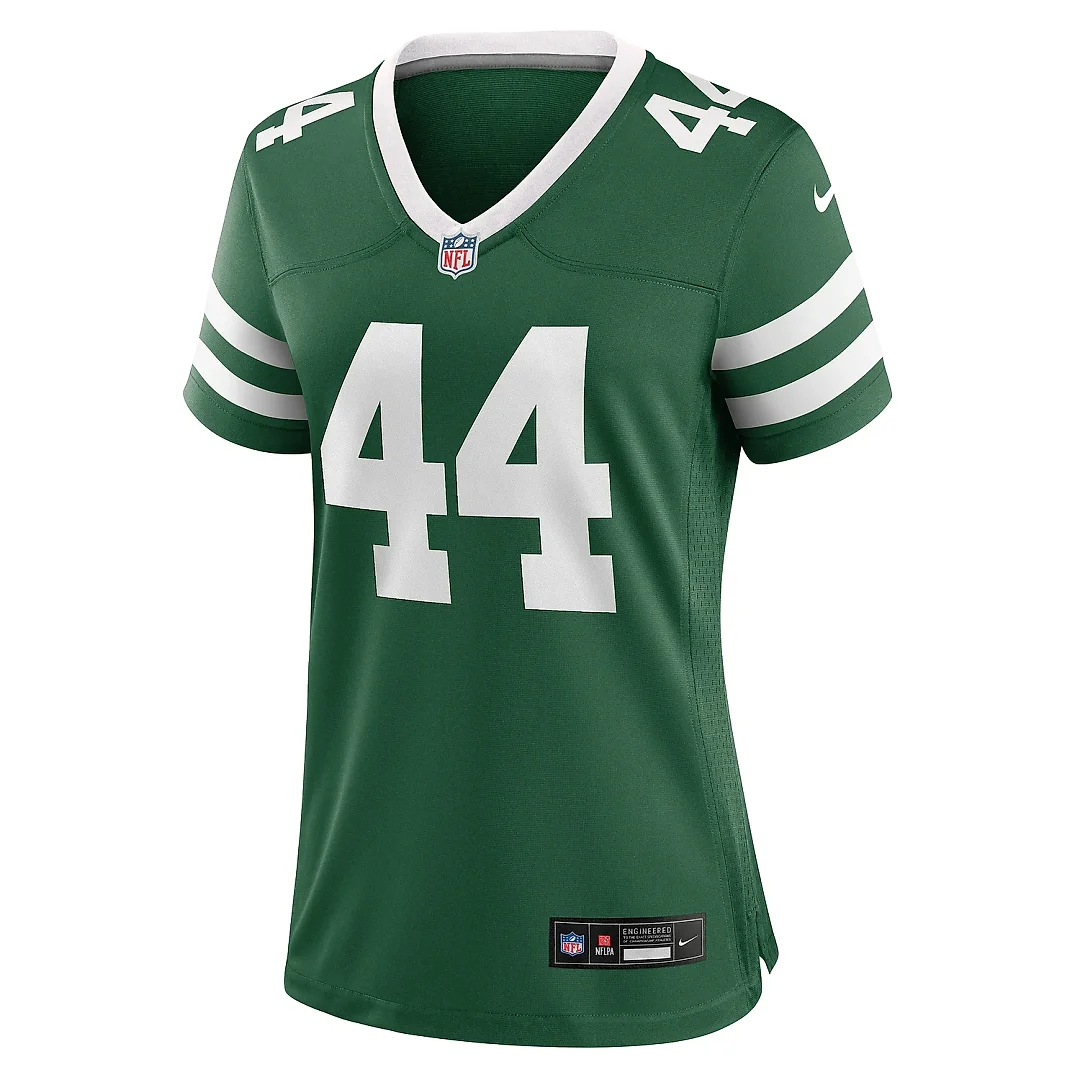Zennovawear Women's New York Jets Jamien Sherwood Legacy Green Team Game Jersey