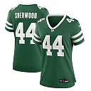 Zennovawear Women's New York Jets Jamien Sherwood Legacy Green Team Game Jersey