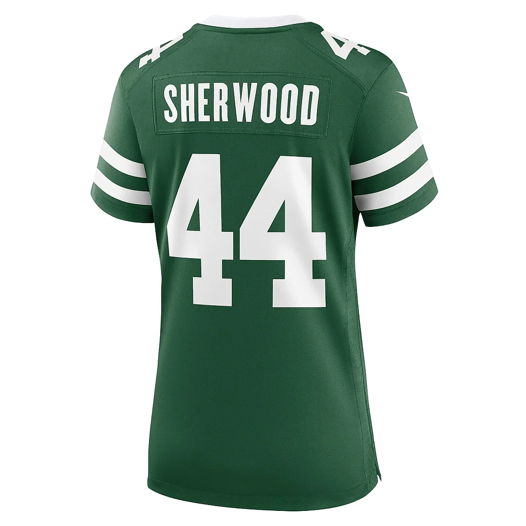 Zennovawear Women's New York Jets Jamien Sherwood Legacy Green Team Game Jersey