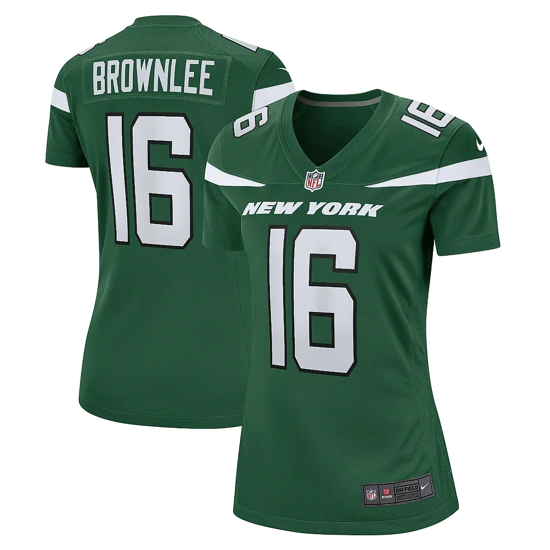 Zennovawear Women's New York Jets Jason Brownlee Gotham Green Game Jersey