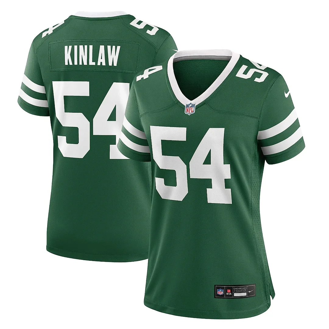 Zennovawear Women's New York Jets Javon Kinlaw Legacy Green Team Game Jersey
