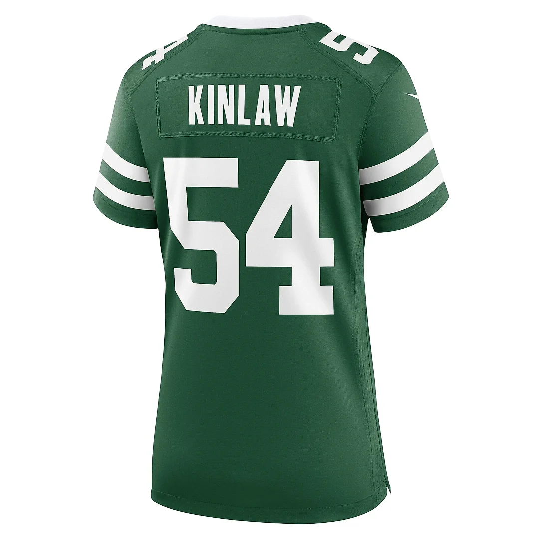 Zennovawear Women's New York Jets Javon Kinlaw Legacy Green Team Game Jersey