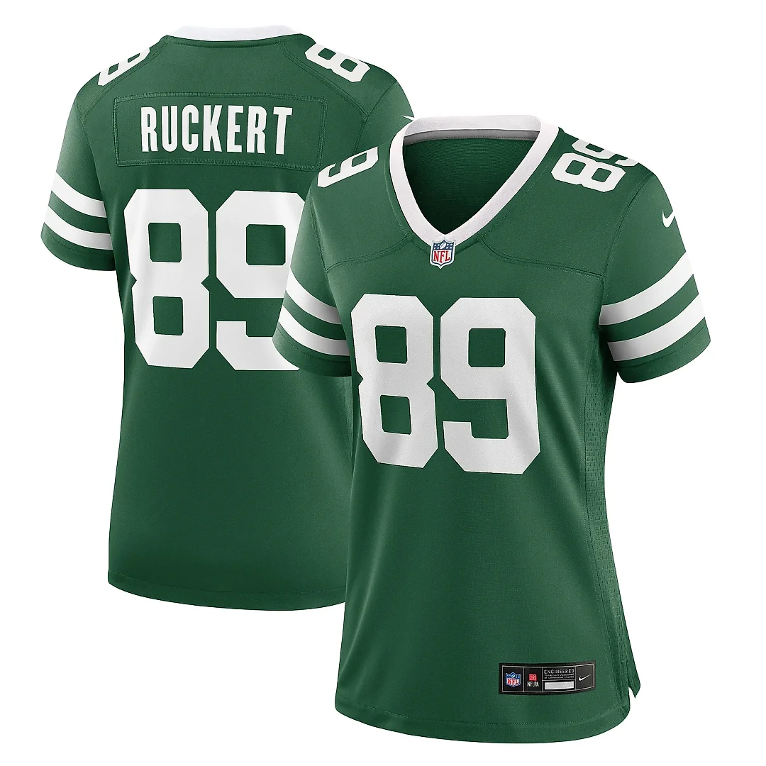 Zennovawear Women's New York Jets Jeremy Ruckert Legacy Green Team Game Jersey