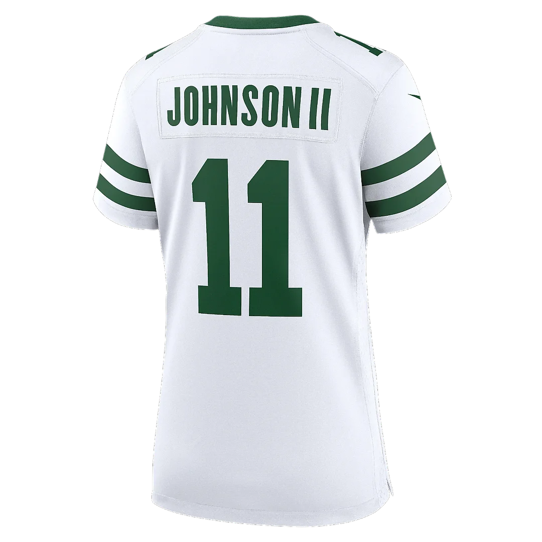 Zennovawear Women's New York Jets Jermaine Johnson II Spotlight White Alternate Game Jersey