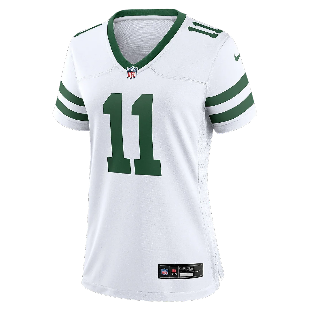 Zennovawear Women's New York Jets Jermaine Johnson II Spotlight White Alternate Game Jersey