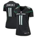Zennovawear Women's New York Jets Jermaine Johnson II Stealth Black Alternate Game Jersey