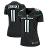 Zennovawear Women's New York Jets Jermaine Johnson II Stealth Black Alternate Game Jersey