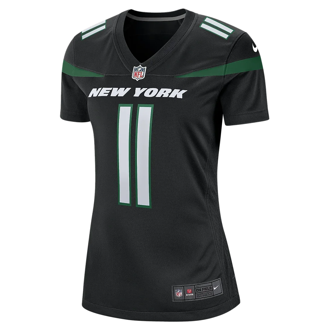 Zennovawear Women's New York Jets Jermaine Johnson II Stealth Black Alternate Game Jersey