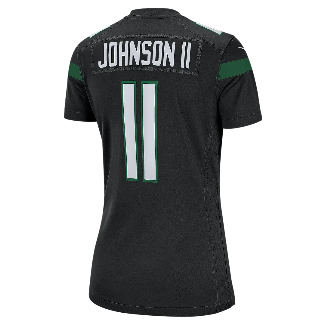Zennovawear Women's New York Jets Jermaine Johnson II Stealth Black Alternate Game Jersey