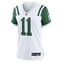 Zennovawear Women's New York Jets Jermaine Johnson II White Classic Alternate Player Game Jersey