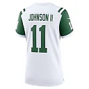 Zennovawear Women's New York Jets Jermaine Johnson II White Classic Alternate Player Game Jersey