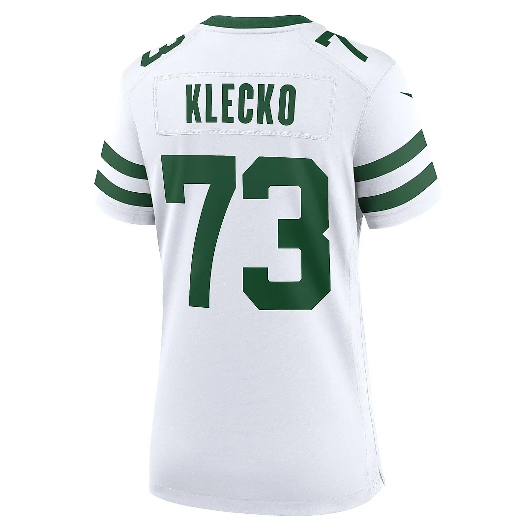 Zennovawear Women's New York Jets Joe Klecko White Legacy Retired Player Game Jersey