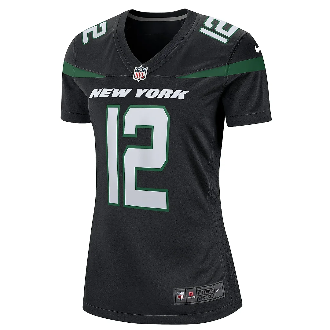 Zennovawear Women's New York Jets Joe Namath Black Retired Player Jersey