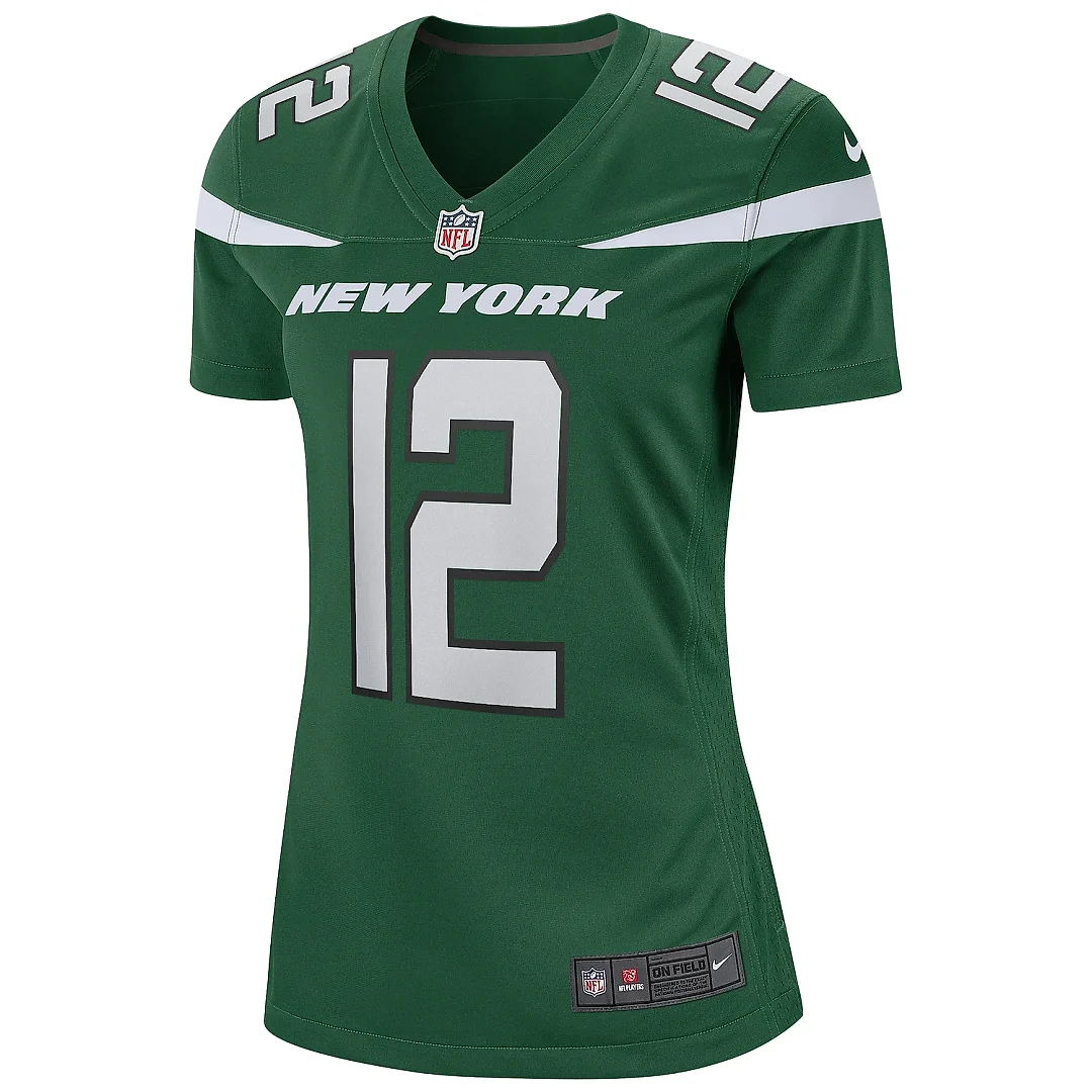 Zennovawear Women's New York Jets Joe Namath Gotham Green Game Retired Player Jersey