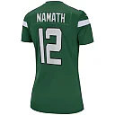 Zennovawear Women's New York Jets Joe Namath Gotham Green Game Retired Player Jersey