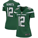 Zennovawear Women's New York Jets Joe Namath Gotham Green Game Retired Player Jersey