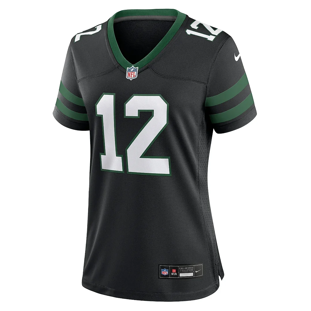 Zennovawear Women's New York Jets Joe Namath Legacy Black Retired Player Alternate Game Jersey