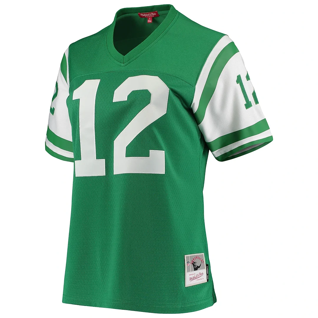 Zennovawear Women's New York Jets Joe Namath Mitchell & Ness Green 1969 Legacy Jersey