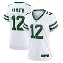 Zennovawear Women's New York Jets Joe Namath White Legacy Retired Player Game Jersey