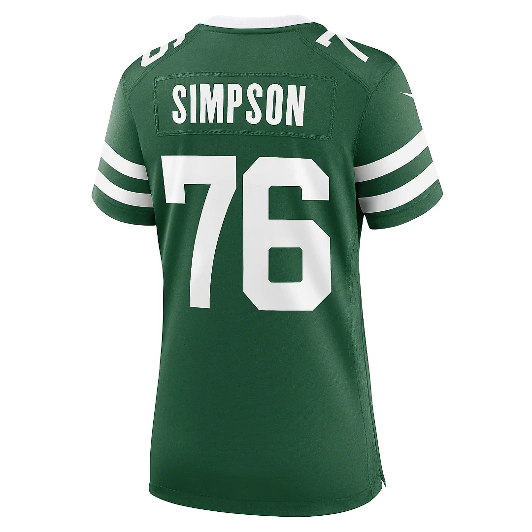 Zennovawear Women's New York Jets John Simpson Legacy Green Game Jersey