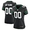 Zennovawear Women's New York Jets Legacy Black Alternate Custom Game Jersey