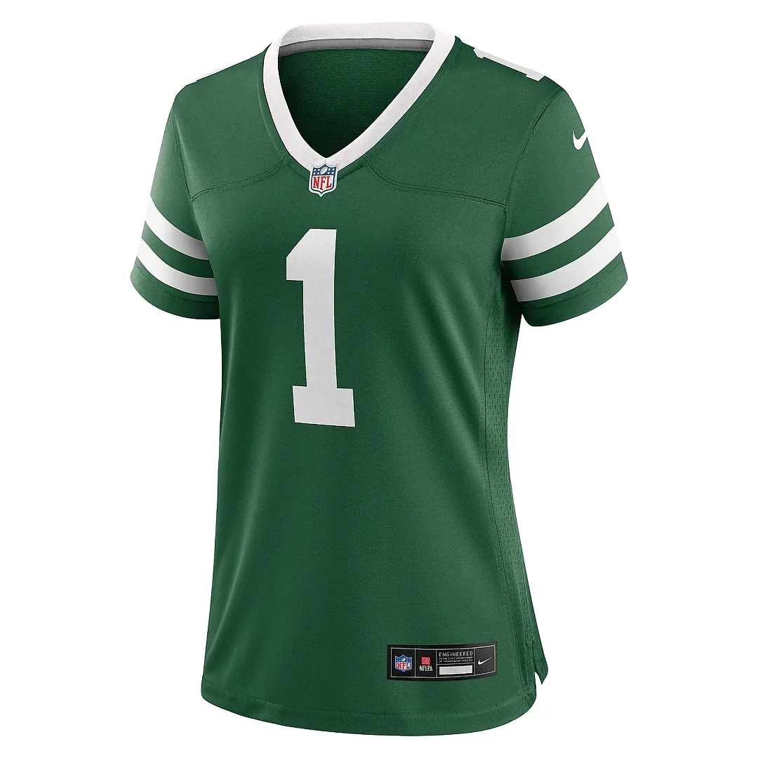Zennovawear Women's New York Jets Legacy Green 1 Mom Game Jersey