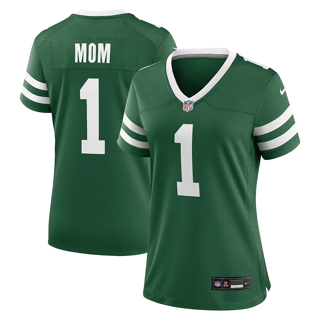 Zennovawear Women's New York Jets Legacy Green 1 Mom Game Jersey