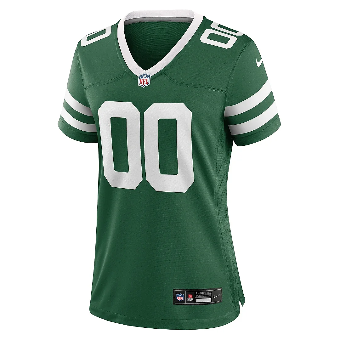 Zennovawear Women's New York Jets Legacy Green Custom Game Jersey