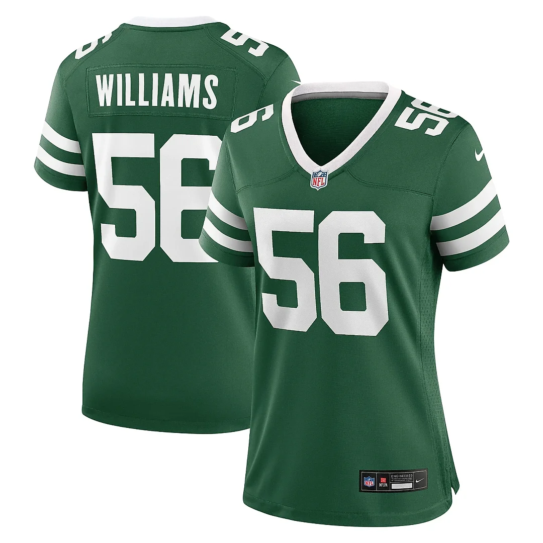 Zennovawear Women's New York Jets Legacy Quincy Williams Green Game Player Jersey