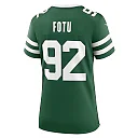 Zennovawear Women's New York Jets Leki Fotu Legacy Green Team Game Jersey