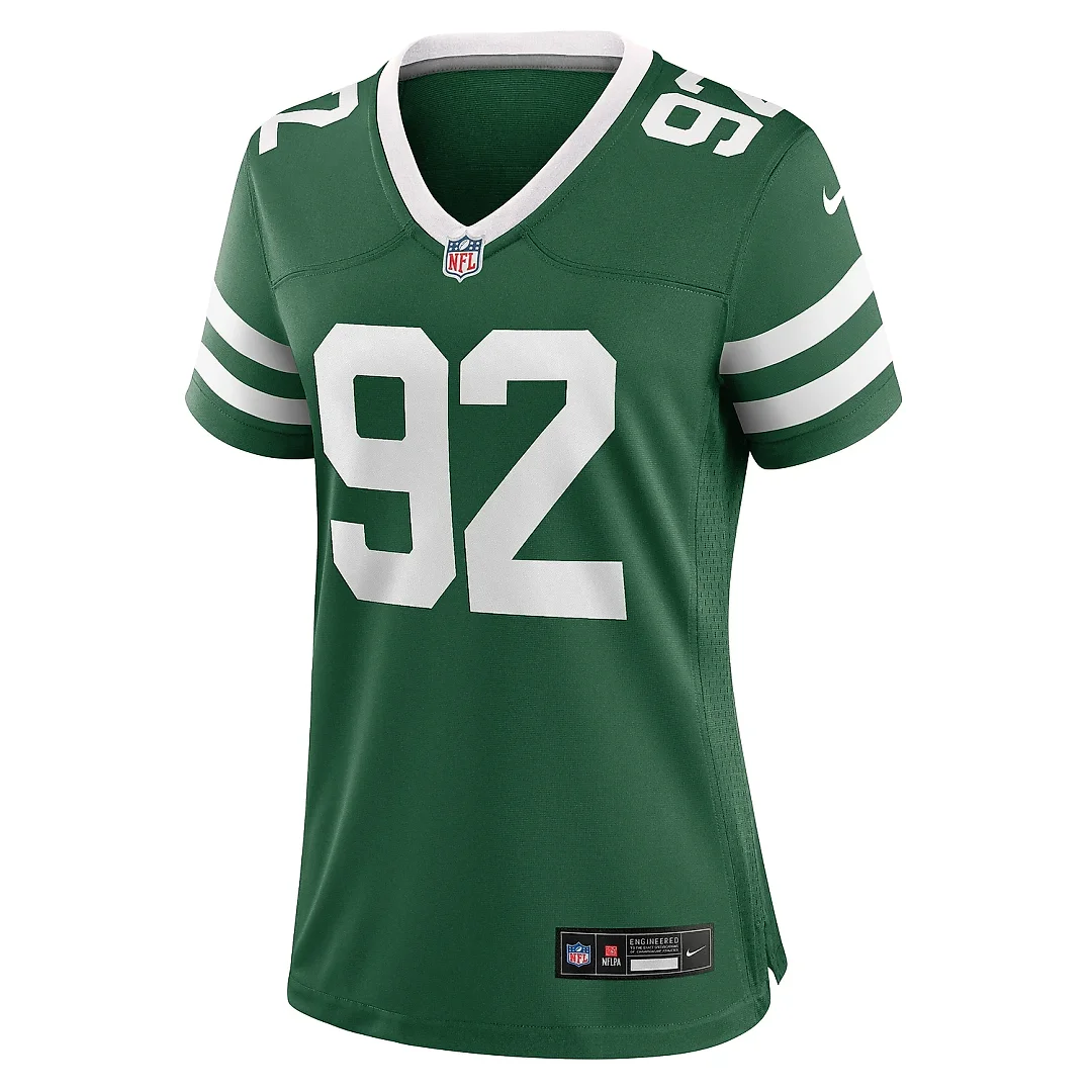 Zennovawear Women's New York Jets Leki Fotu Legacy Green Team Game Jersey